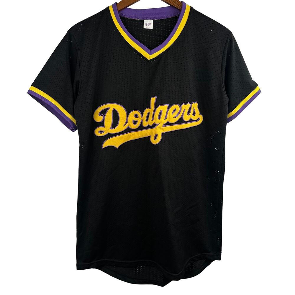 Los Angeles Dodgers MLB SGA Lakers Night Promo Black Yellow Jersey Men's
Medium